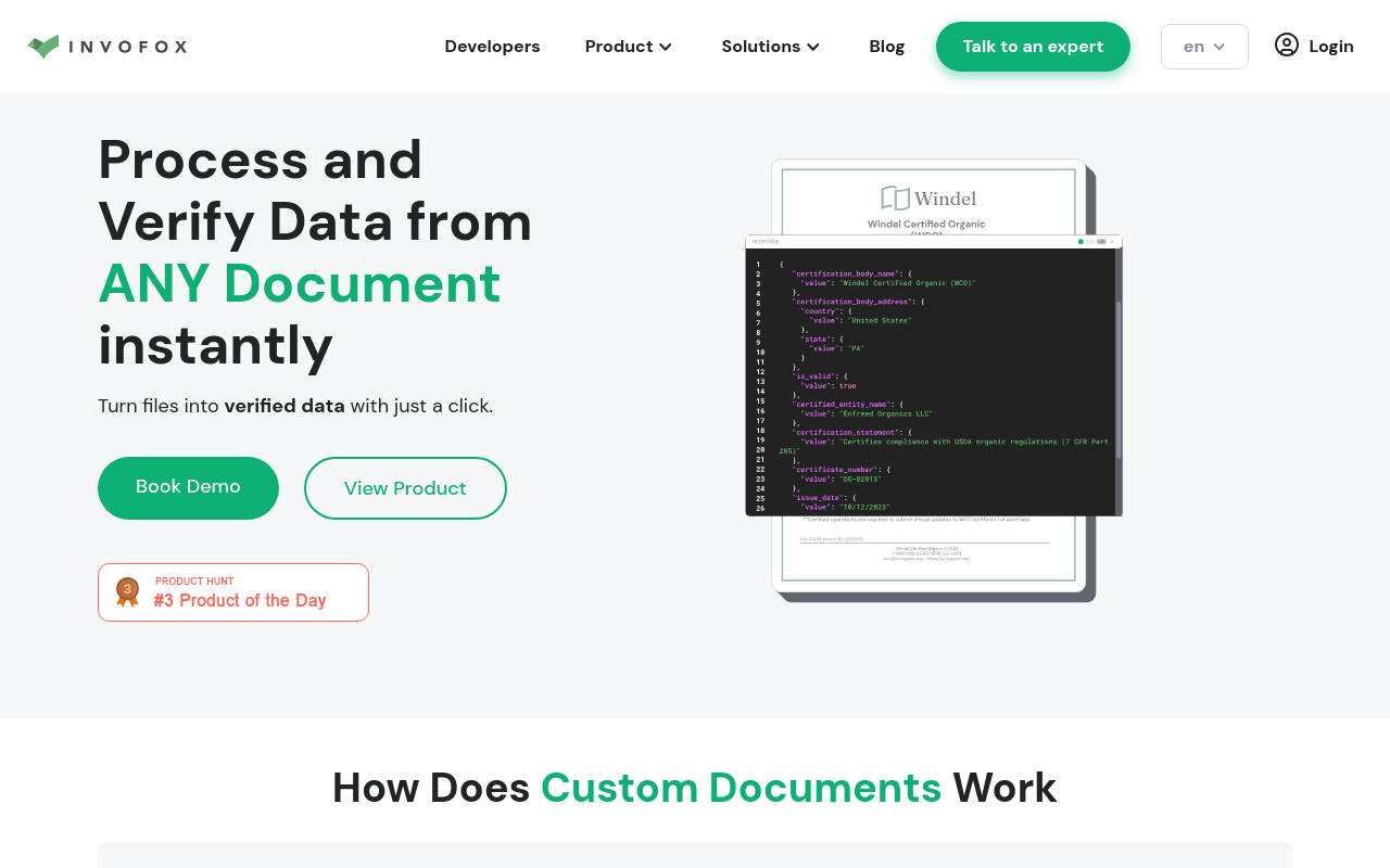 Invofox Custom Documents